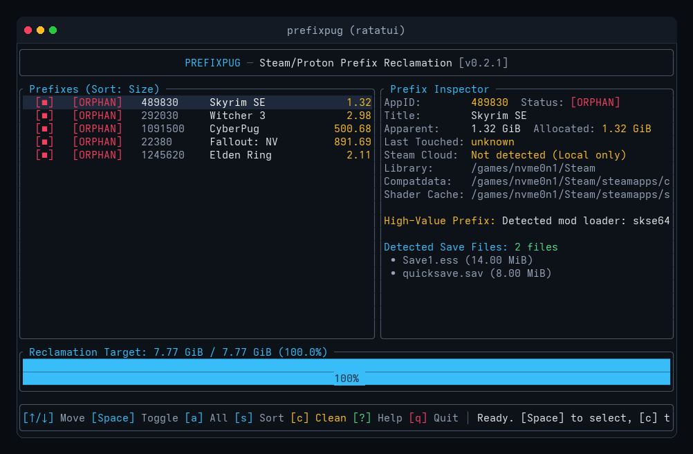PrefixPug Interactive TUI Demo